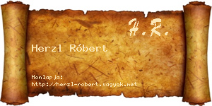 Herzl Róbert névjegykártya
